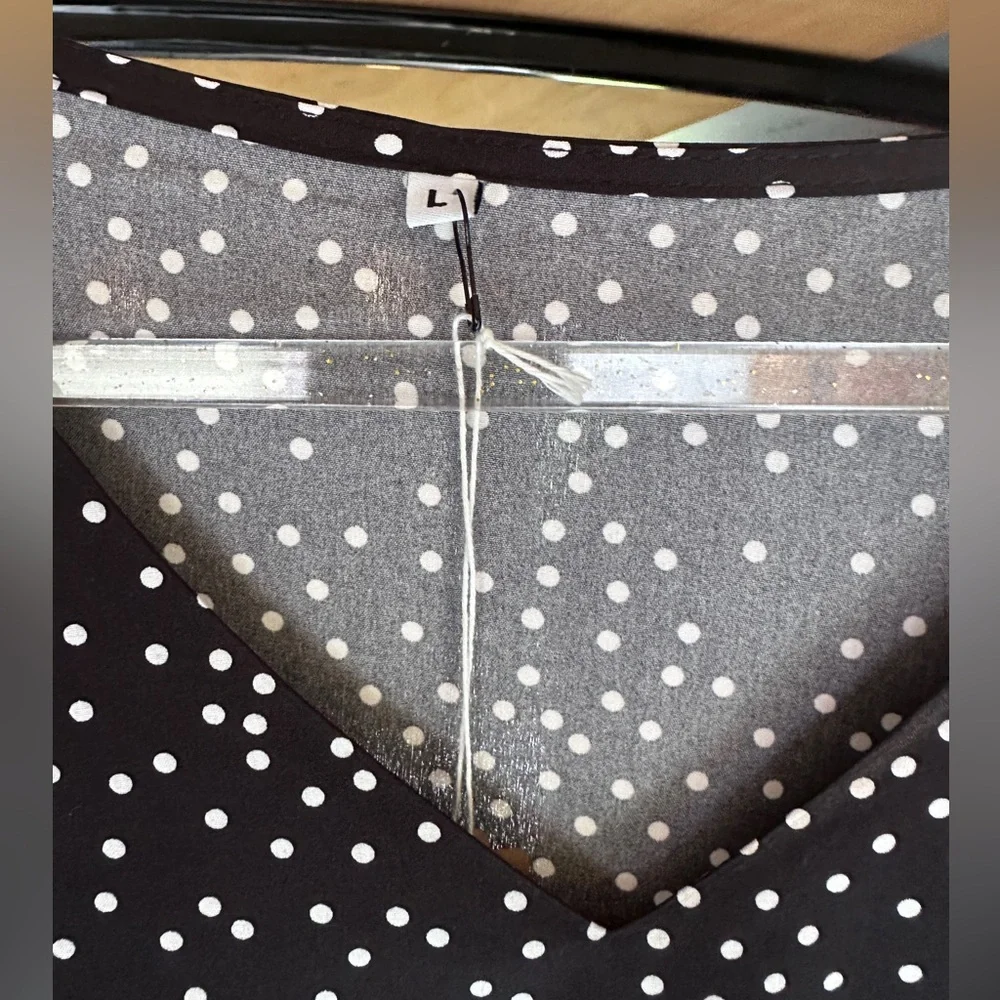 Black and white dress woman’s size large - Picture 2 of 3